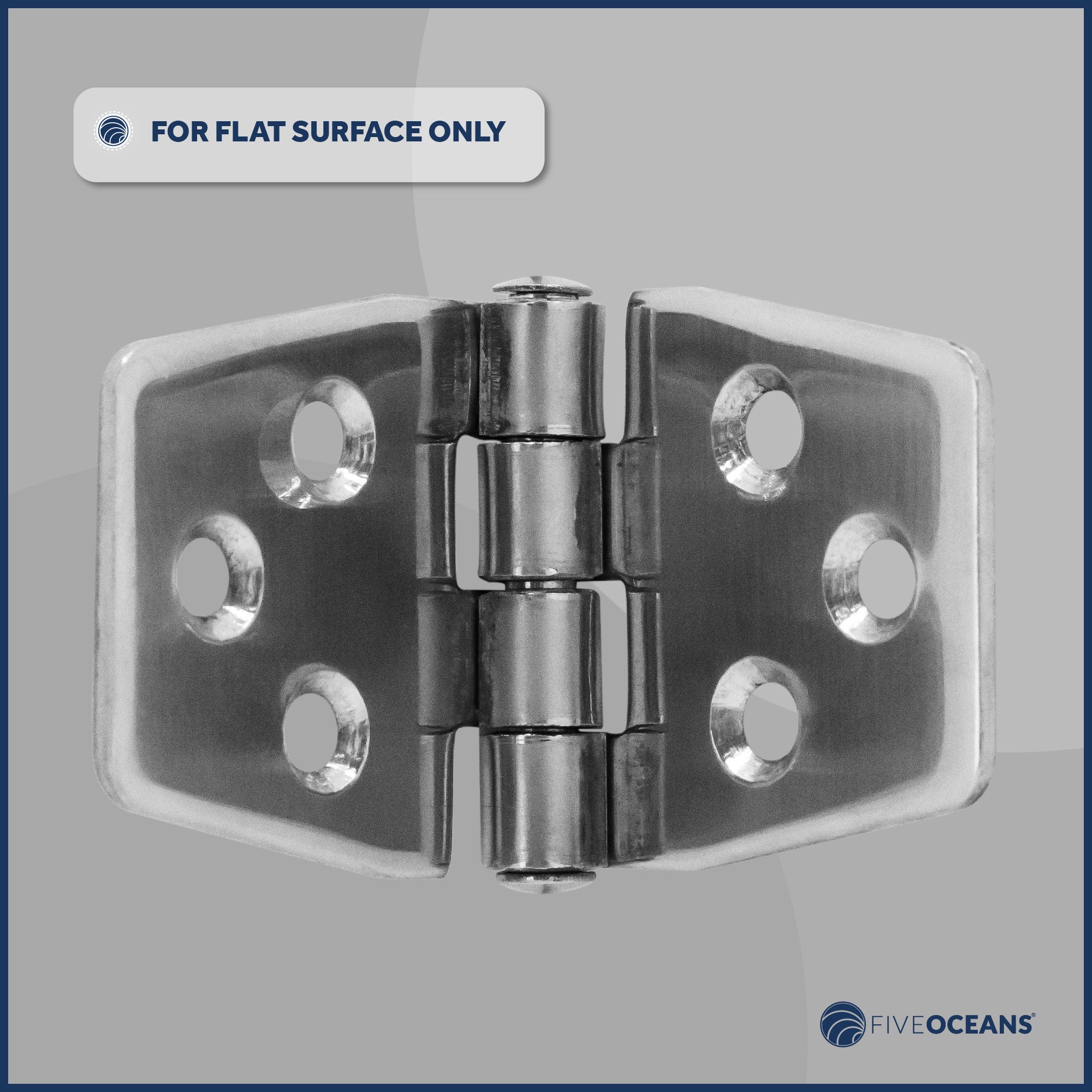 Door Hinge, 3" x 1-9/16", Stainless Steel - FO628 - Five Oceans