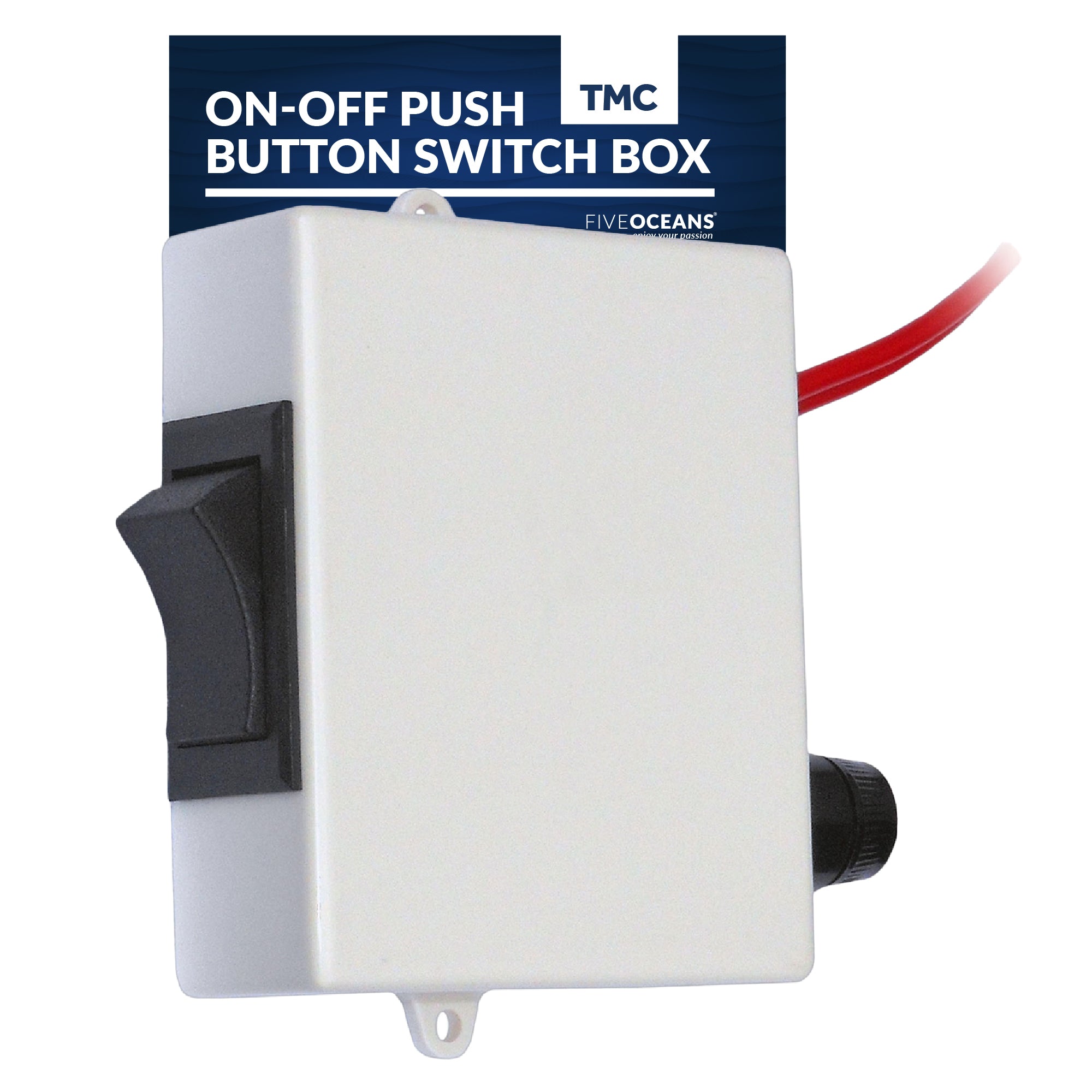 TMC Electric Toliet Momentary On-Off Push Button Switch Box - FO729