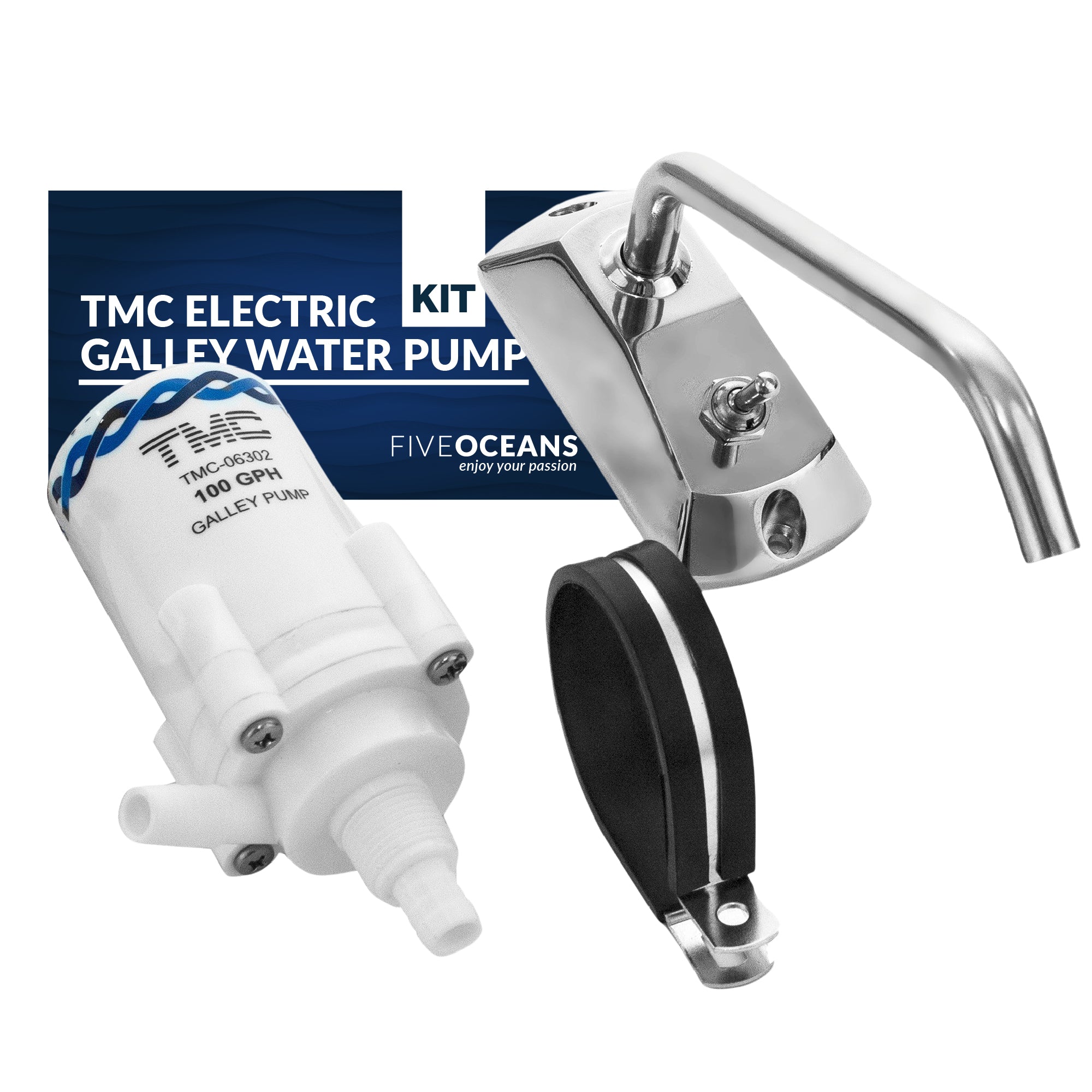 TMC Electric Galley Water Pump Kit with Faucet - FO738