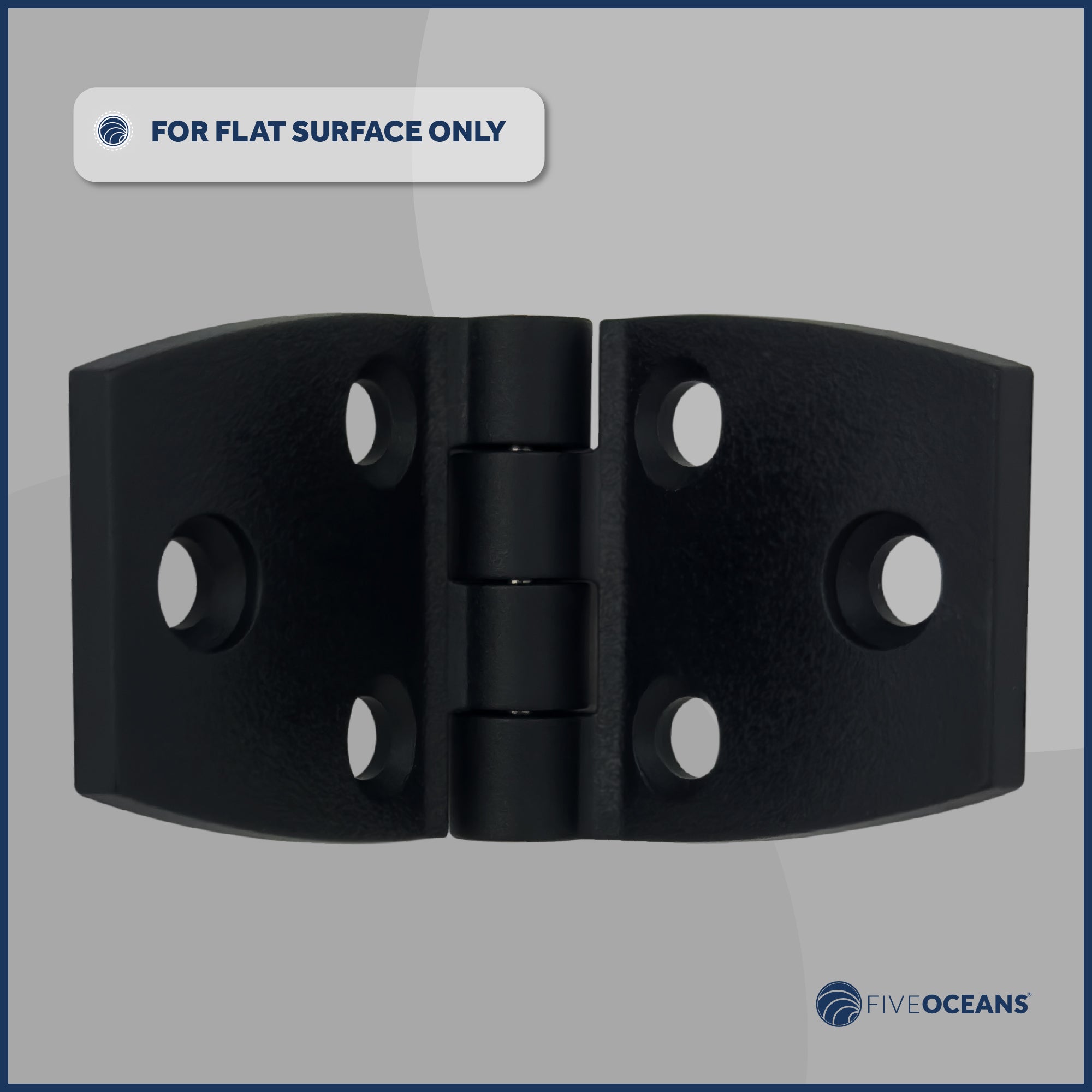 Door Hinge, 2-7/8" x 1-3/8", Black - FO80