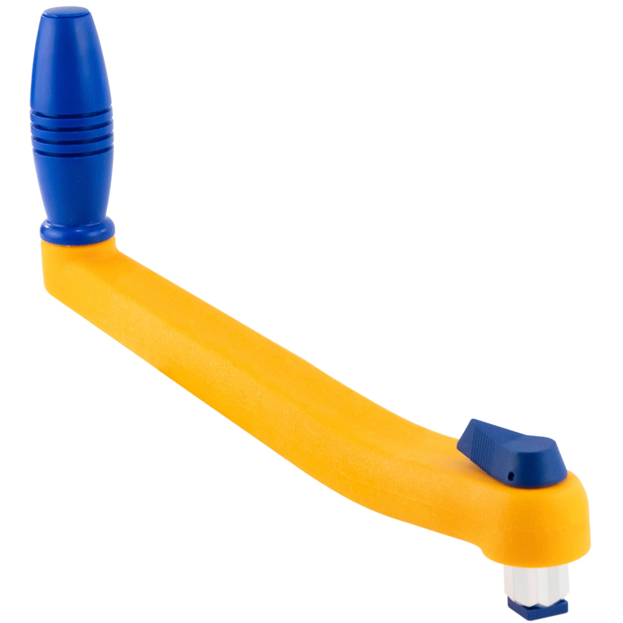 10" Universal Floating Lock-in Winch Handle, Orange/Blue - FO87