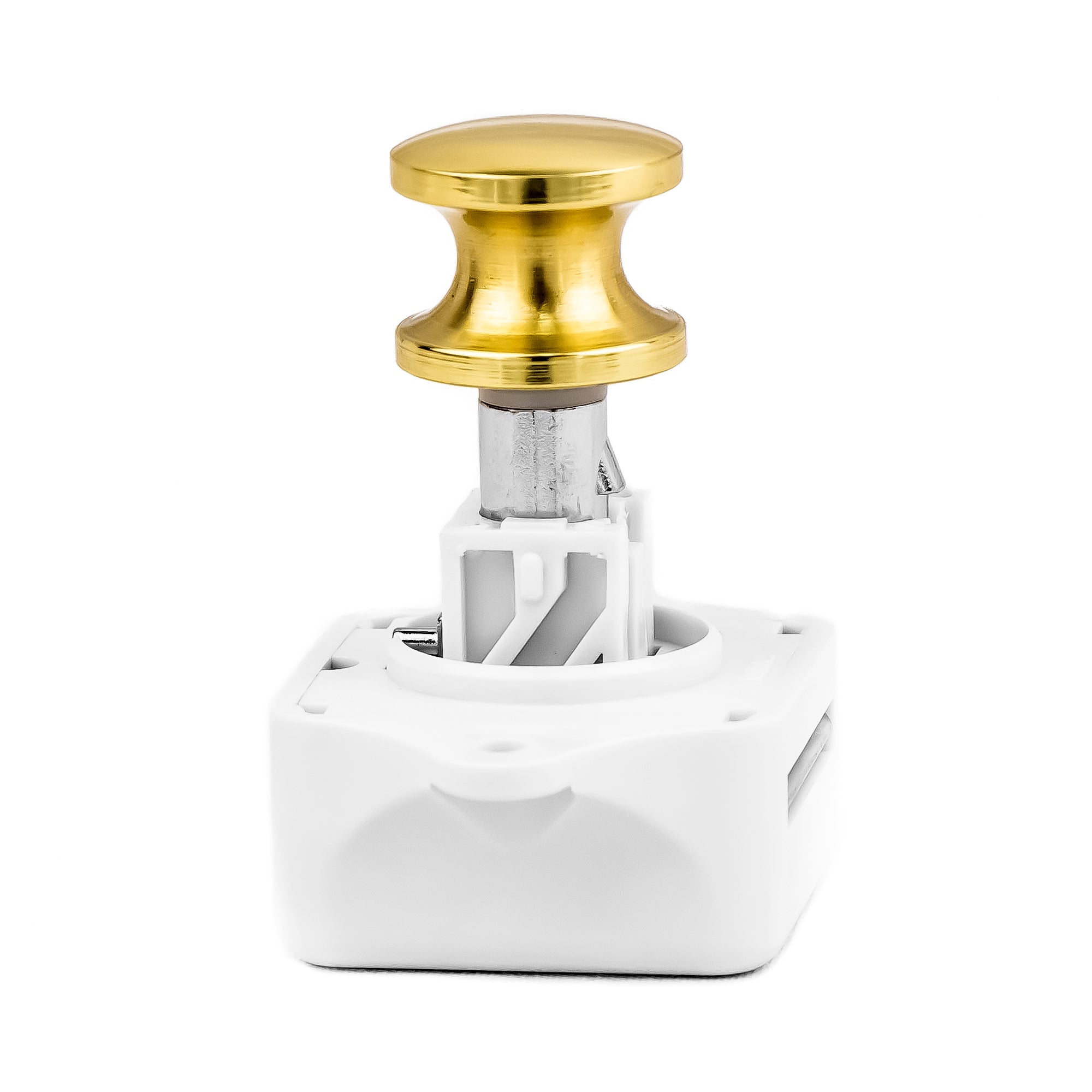 Keyless Push Button Latch, Polished Brass - FO91 - Five Oceans